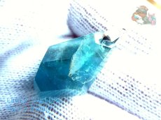 画像3: 工房謹製 大きいブルーフローライト　ネックレス用　ペンダント　別名：Fluorite フルオライト 蒼螢石 青蛍石 No.3093♪ (3)