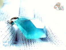 画像11: 工房謹製 大きいブルーフローライト　ネックレス用　ペンダント　別名：Fluorite フルオライト 蒼螢石 青蛍石 No.3093♪ (11)