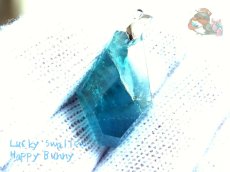 画像1: 工房謹製 大きいブルーフローライト　ネックレス用　ペンダント　別名：Fluorite フルオライト 蒼螢石 青蛍石 No.3093♪ (1)