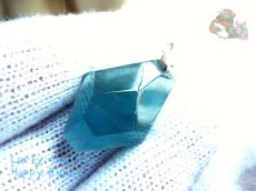 画像6: 工房謹製 大きいブルーフローライト　ネックレス用　ペンダント　別名：Fluorite フルオライト 蒼螢石 青蛍石 No.3093♪ (6)