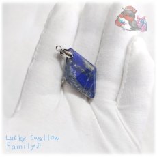 画像8: スケルタル ラピスラズリ 瑠璃 アフガニスタン産 ペンダント ネックレス Lapislazuli No.6227 (8)