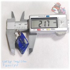 画像11: スケルタル ラピスラズリ 瑠璃 アフガニスタン産 ペンダント ネックレス Lapislazuli No.6227 (11)