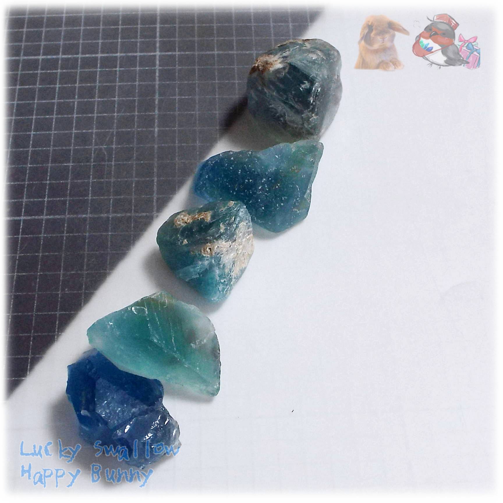 天然石 5種コレクション 秘蔵品 宝石質 特殊希少カラー ブルーフロー 